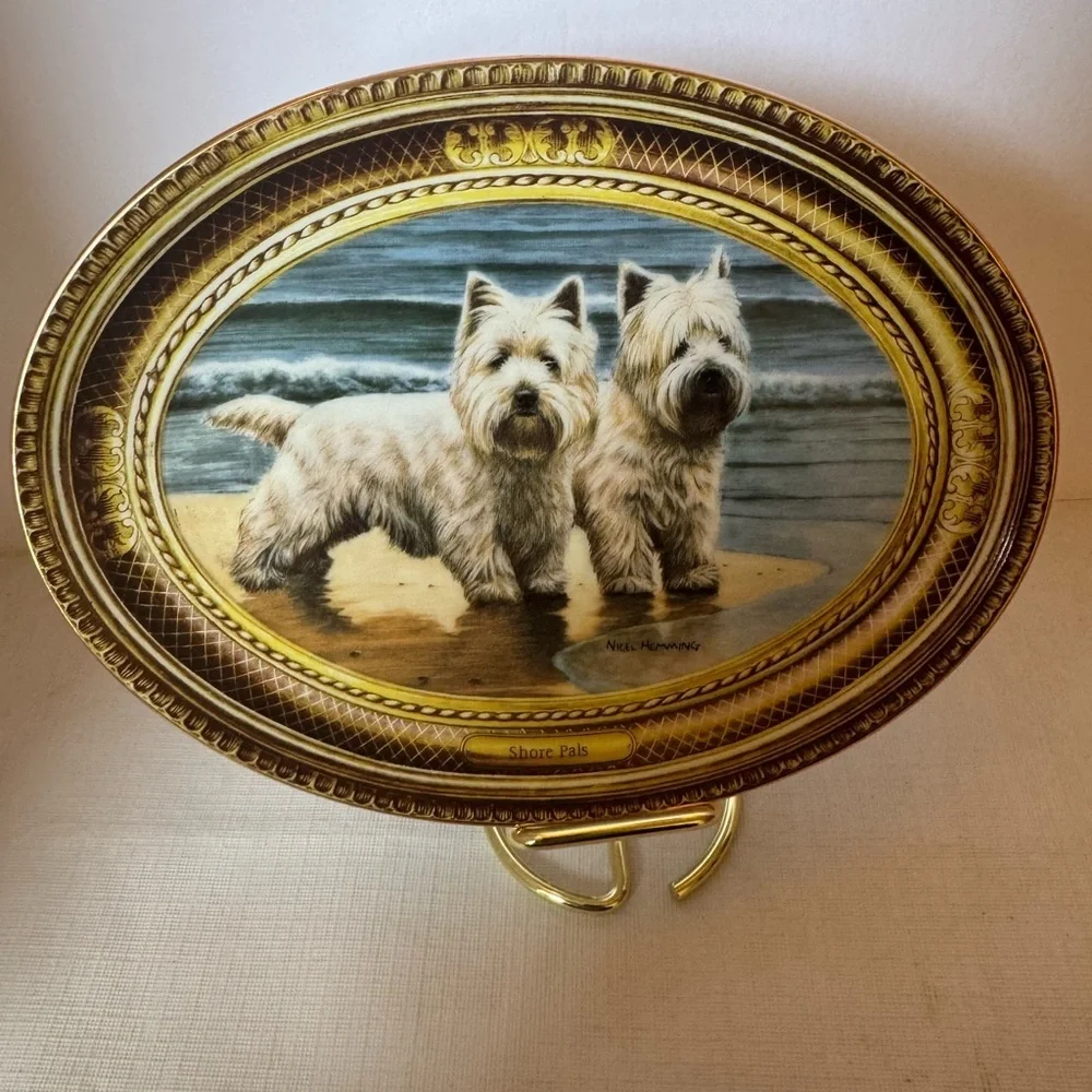 The Franklin Mint Plate “Shore Pals”by Nigel Hemming Limited Edition EUC